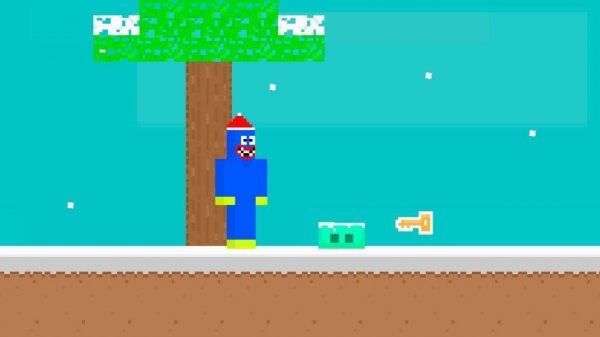Noob Huggy Winter Adventure Online Arcade Game