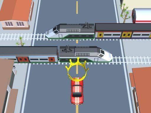Car vs Train Racing Game Online Arcade Game