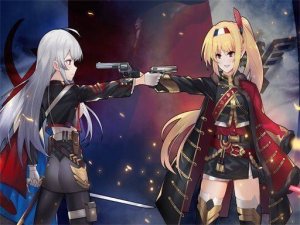 Anime Girl With Gun Puzzle Online Game
