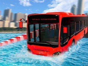 Extreme Water Floating Bus Driving Game