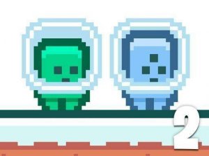 Green and Blue Cuteman 2: Alien Adventure Game