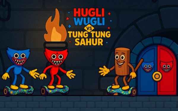 Hugli Wugli vs Tung Tung Sahur: Dungeon Escape Puzzle Game Online - Puzzle Game
