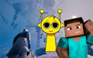 Only Up: Projectilecraft & Sprunki Parkour Adventure - Ludoryx free online game